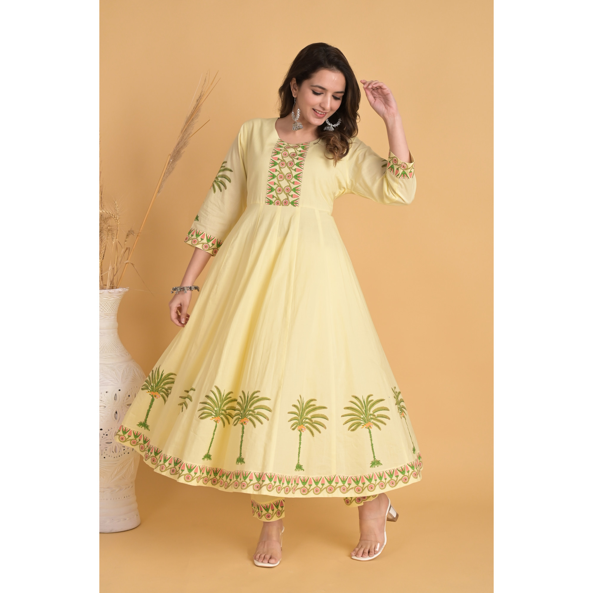 Tropical Sunshine - Indian Traditional Kurta Set