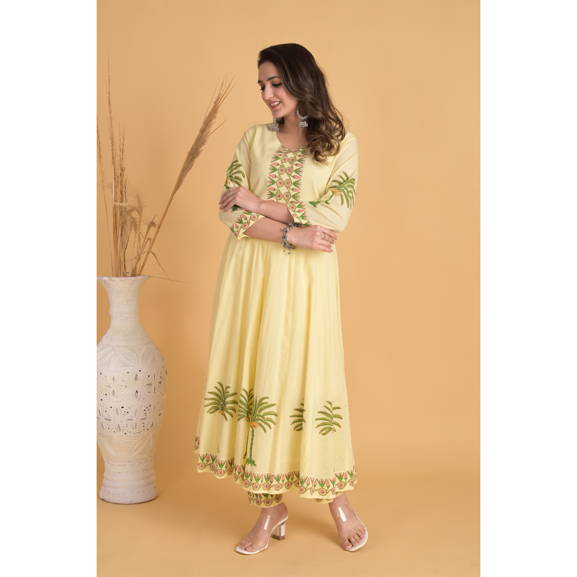 Tropical Sunshine - Indian Traditional Kurta Set