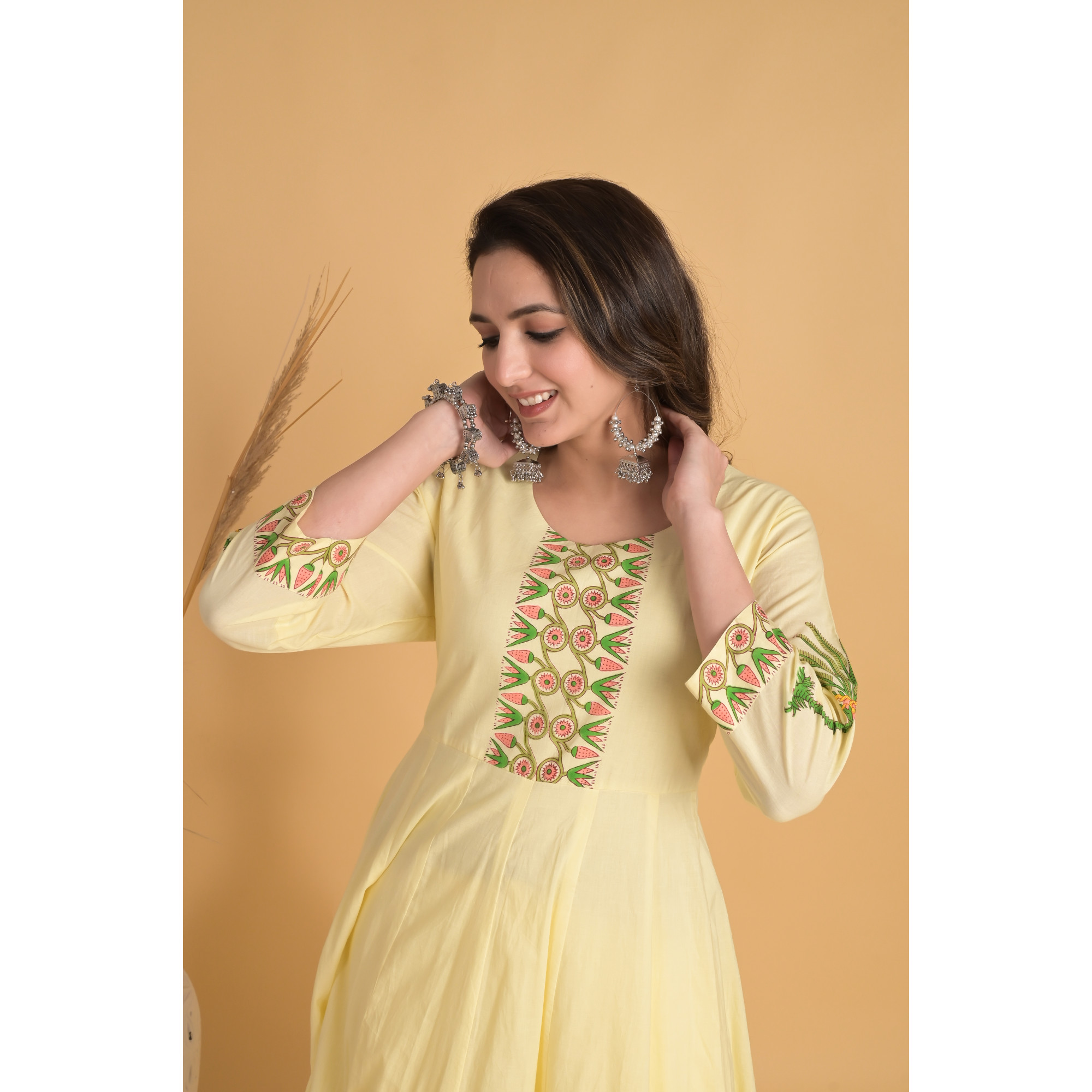 Tropical Sunshine - Indian Traditional Kurta Set