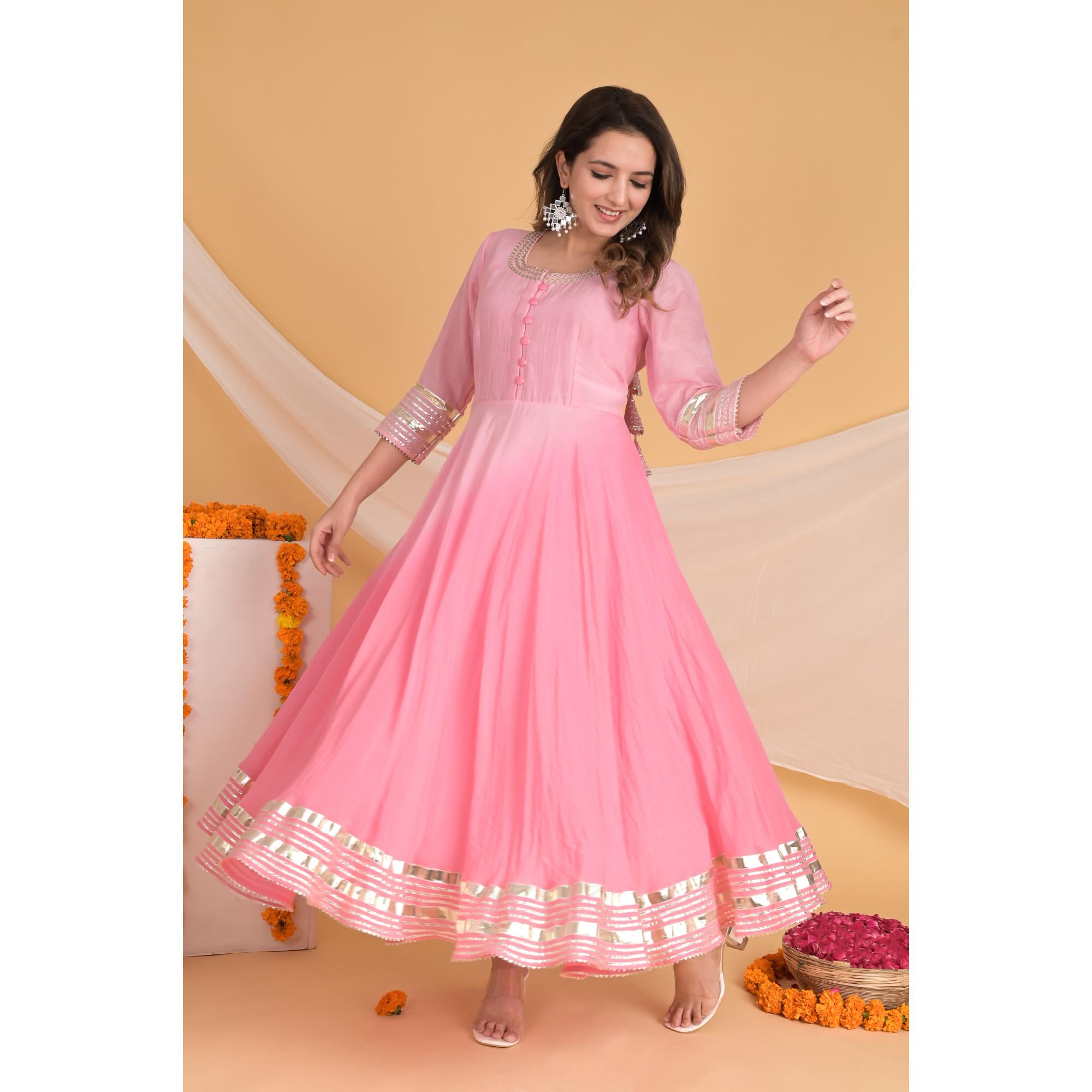 Pink Opulence - Indian Traditional Kurta Set