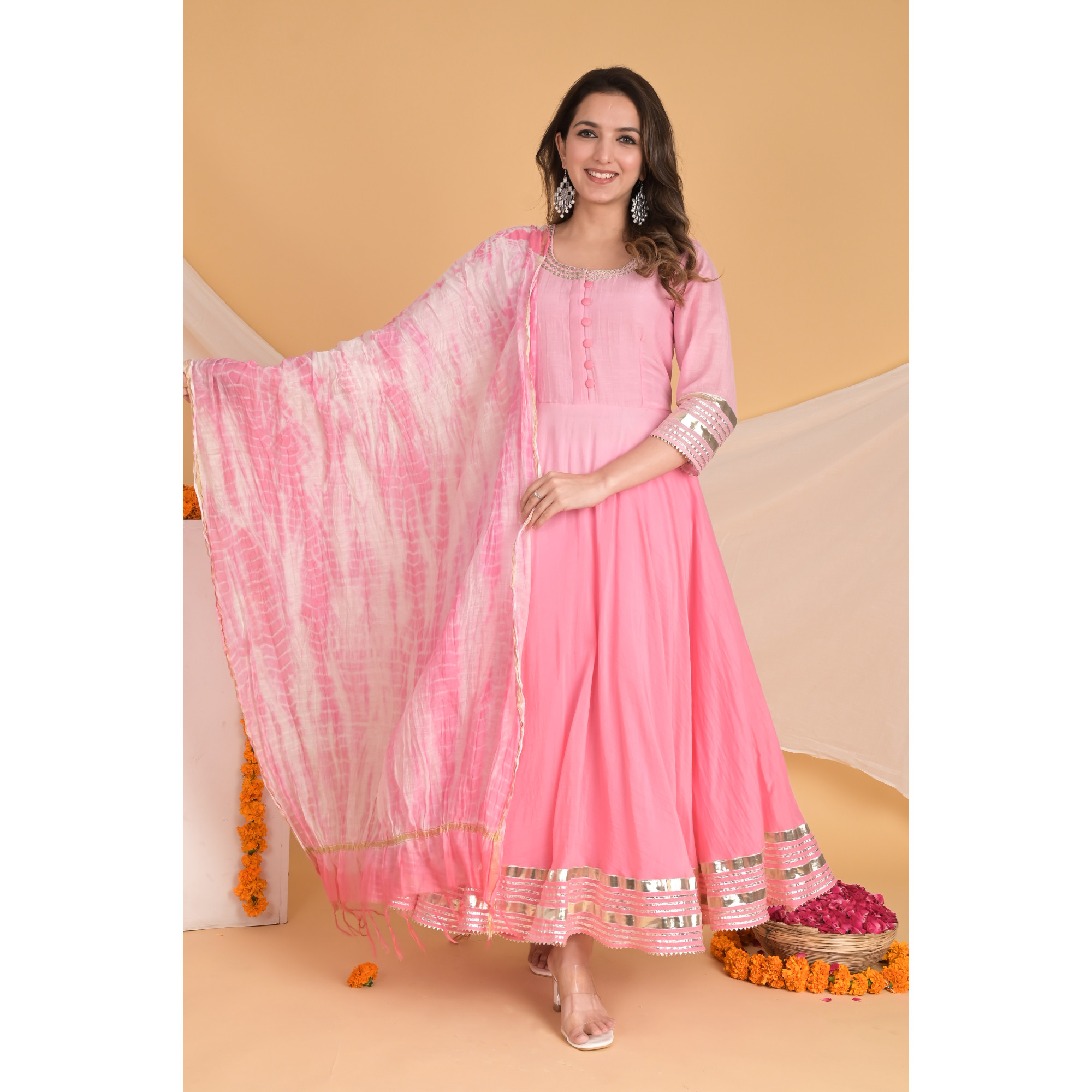 Pink Opulence - Indian Traditional Kurta Set