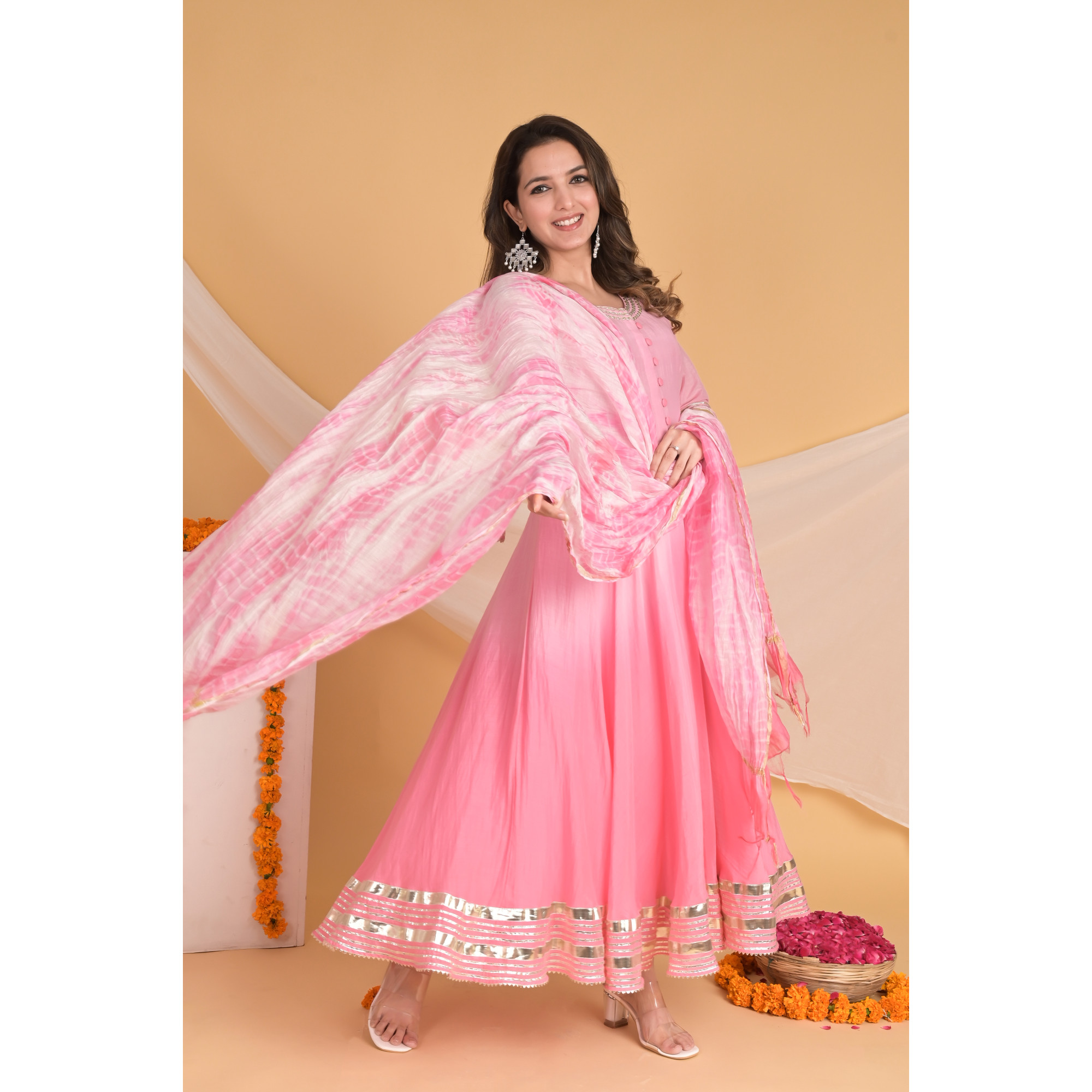 Pink Opulence - Indian Traditional Kurta Set