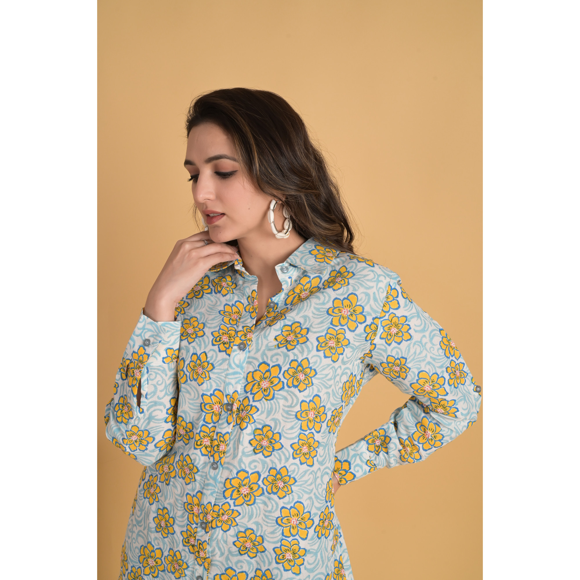 Yellow Floral Shirt