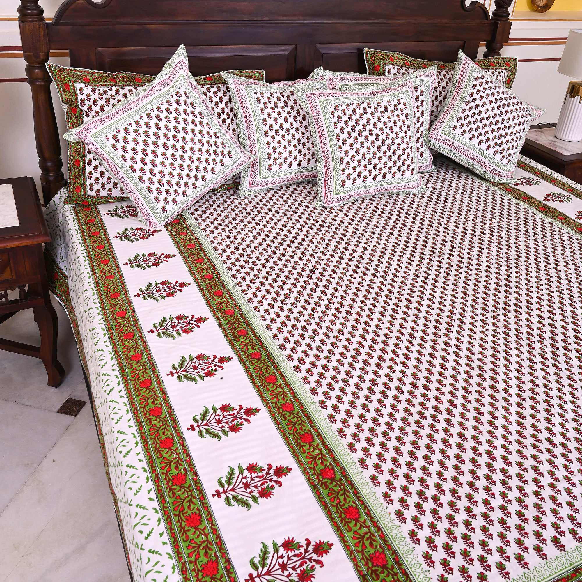 Bedsheet Design - Floral Retreat