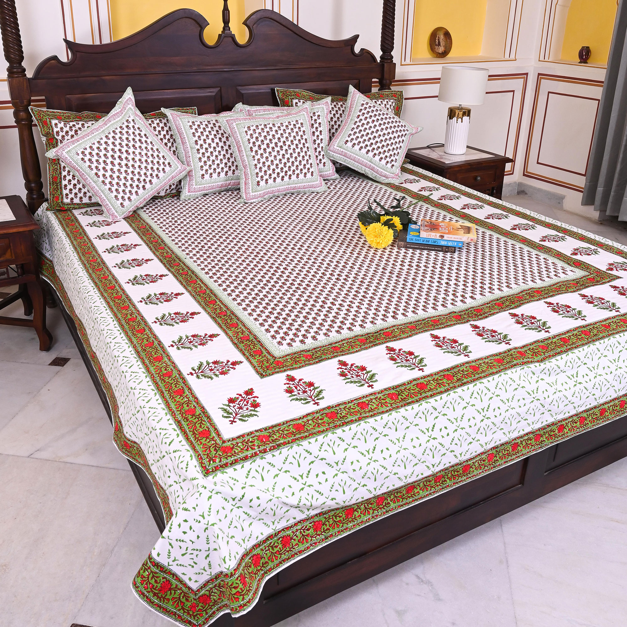 Bedsheet Design - Floral Retreat