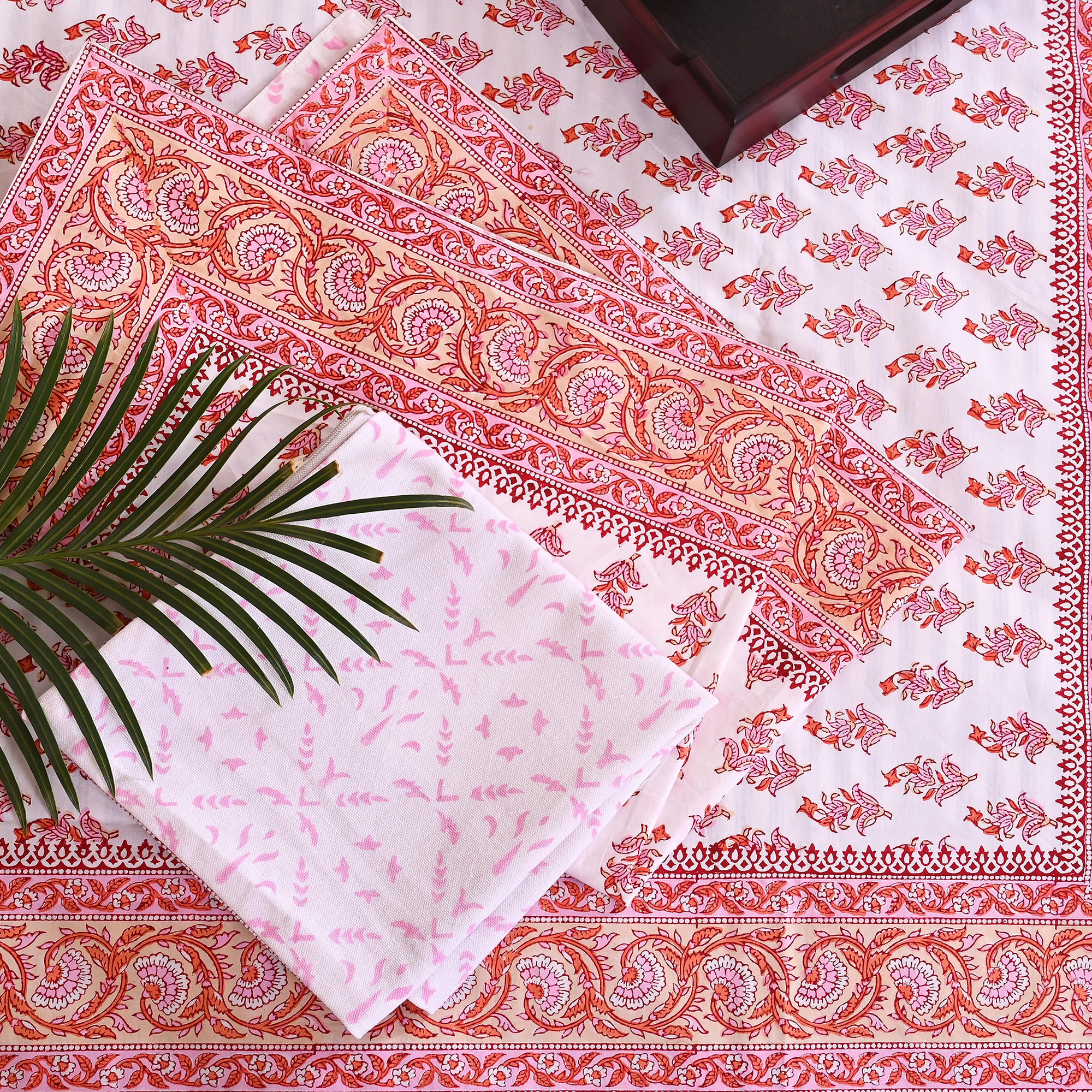 Bedsheet Design - Pink Petals