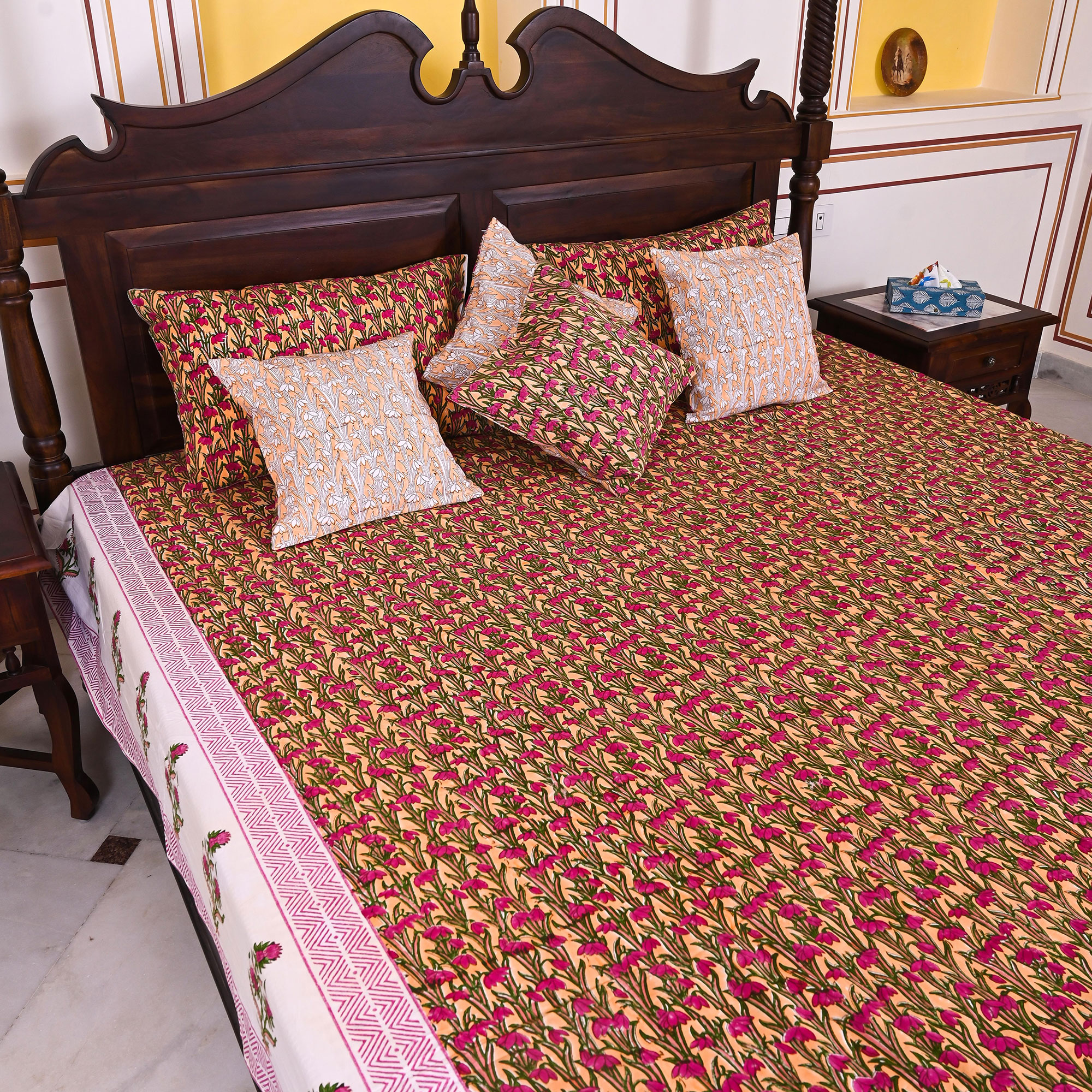 Bedsheet Design - Floral Paradise