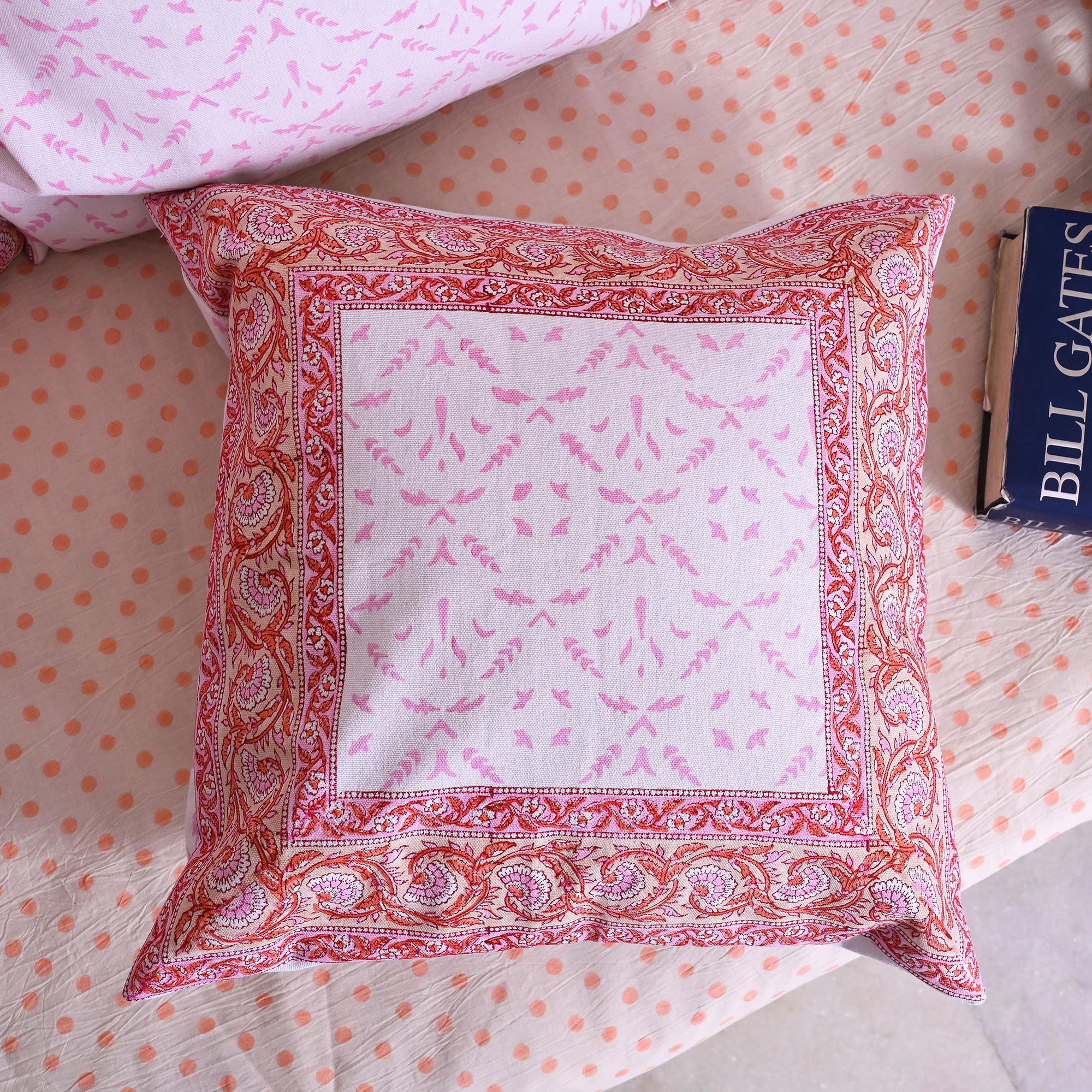 Cushion Cover Design - Pink Bloom