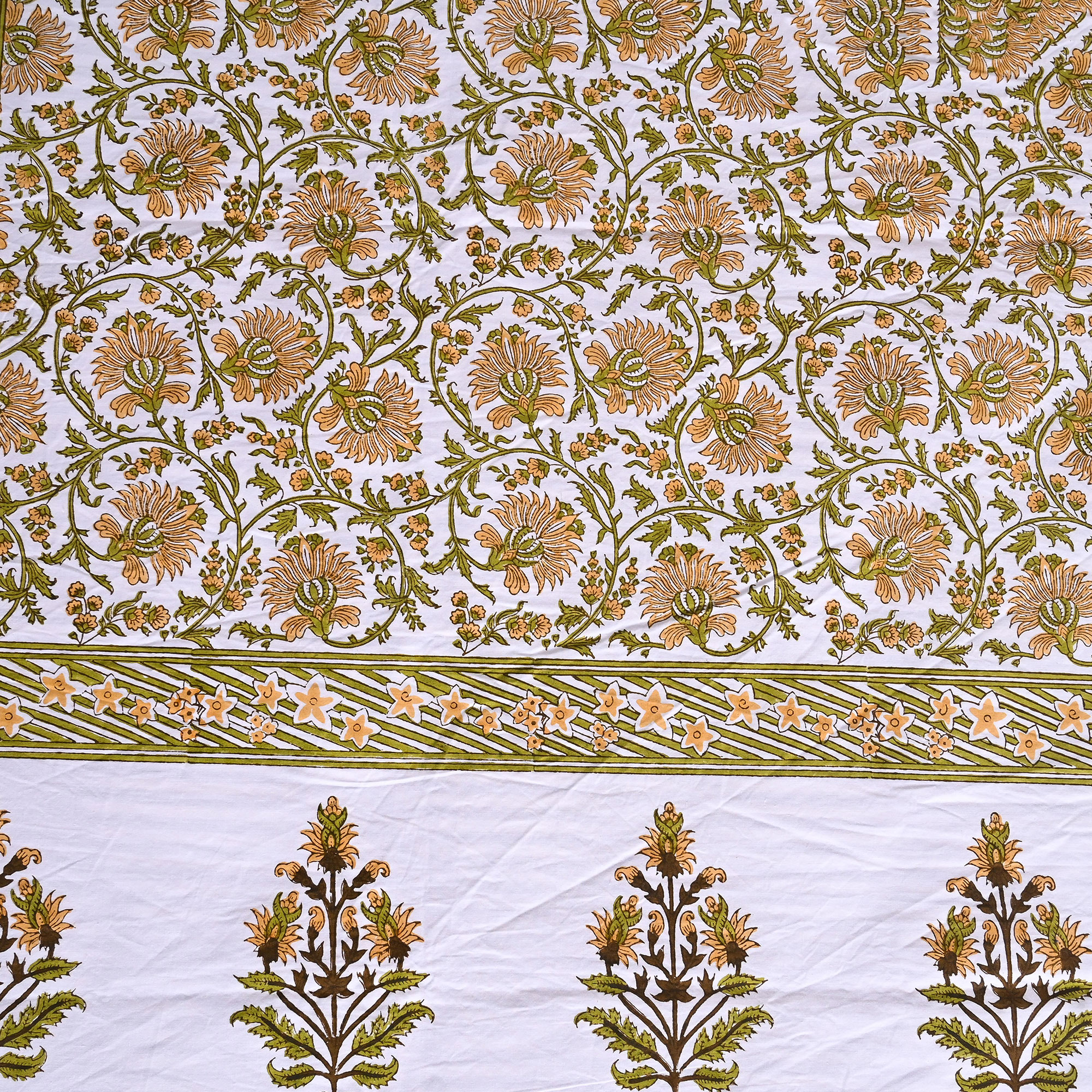 Bedsheet Design - Green Oasis