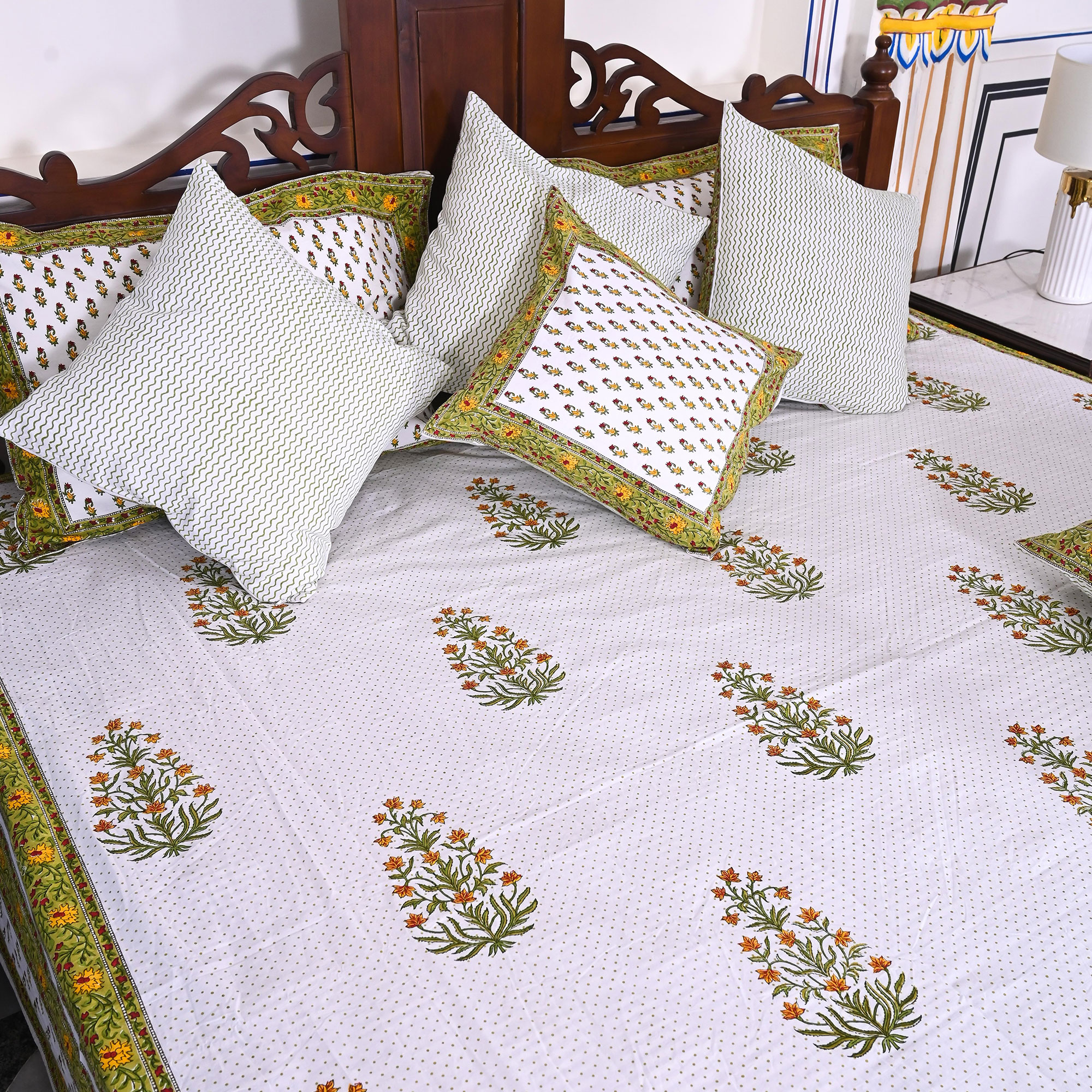 Bedsheet Design - Nature's Green