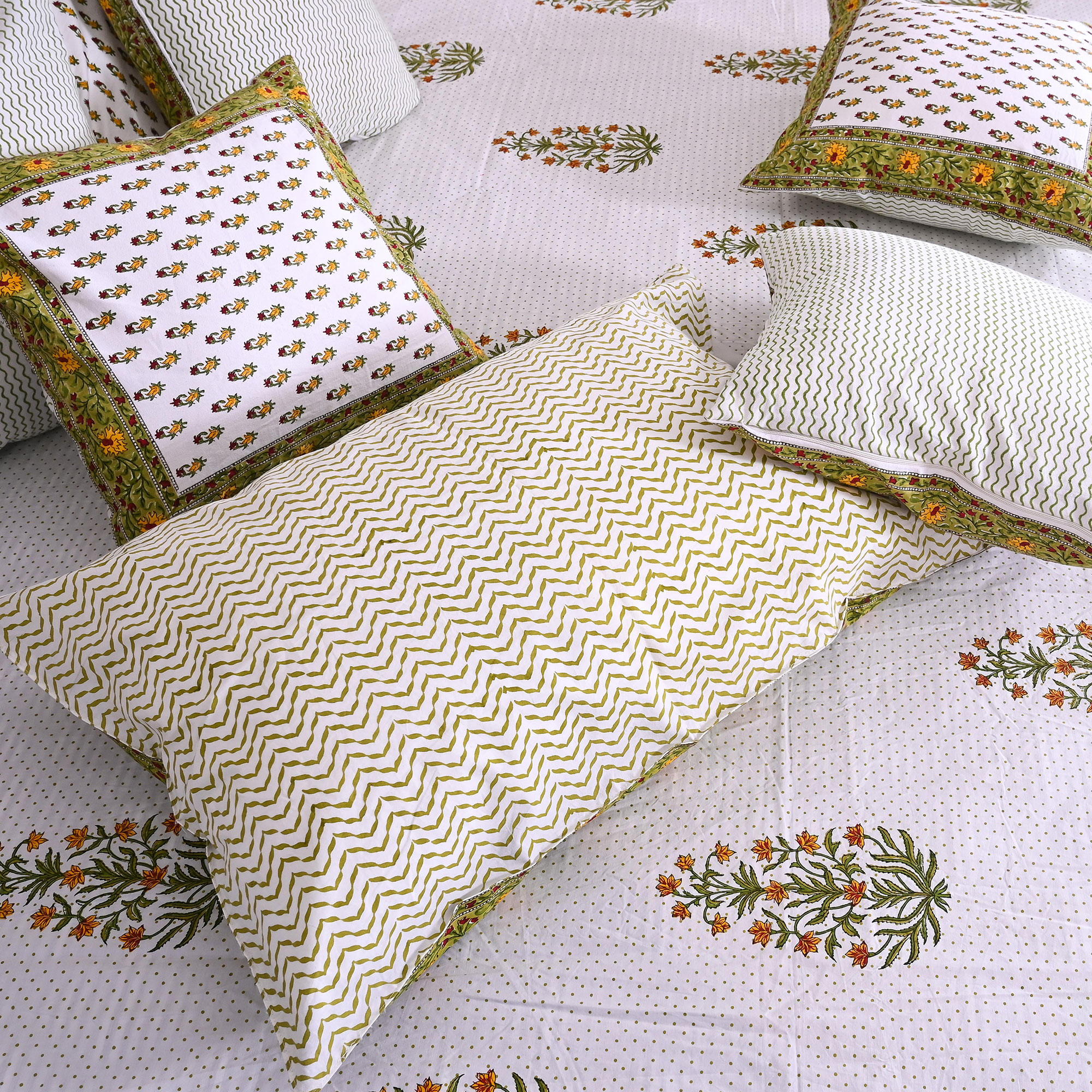 Bedsheet Design - Nature's Green