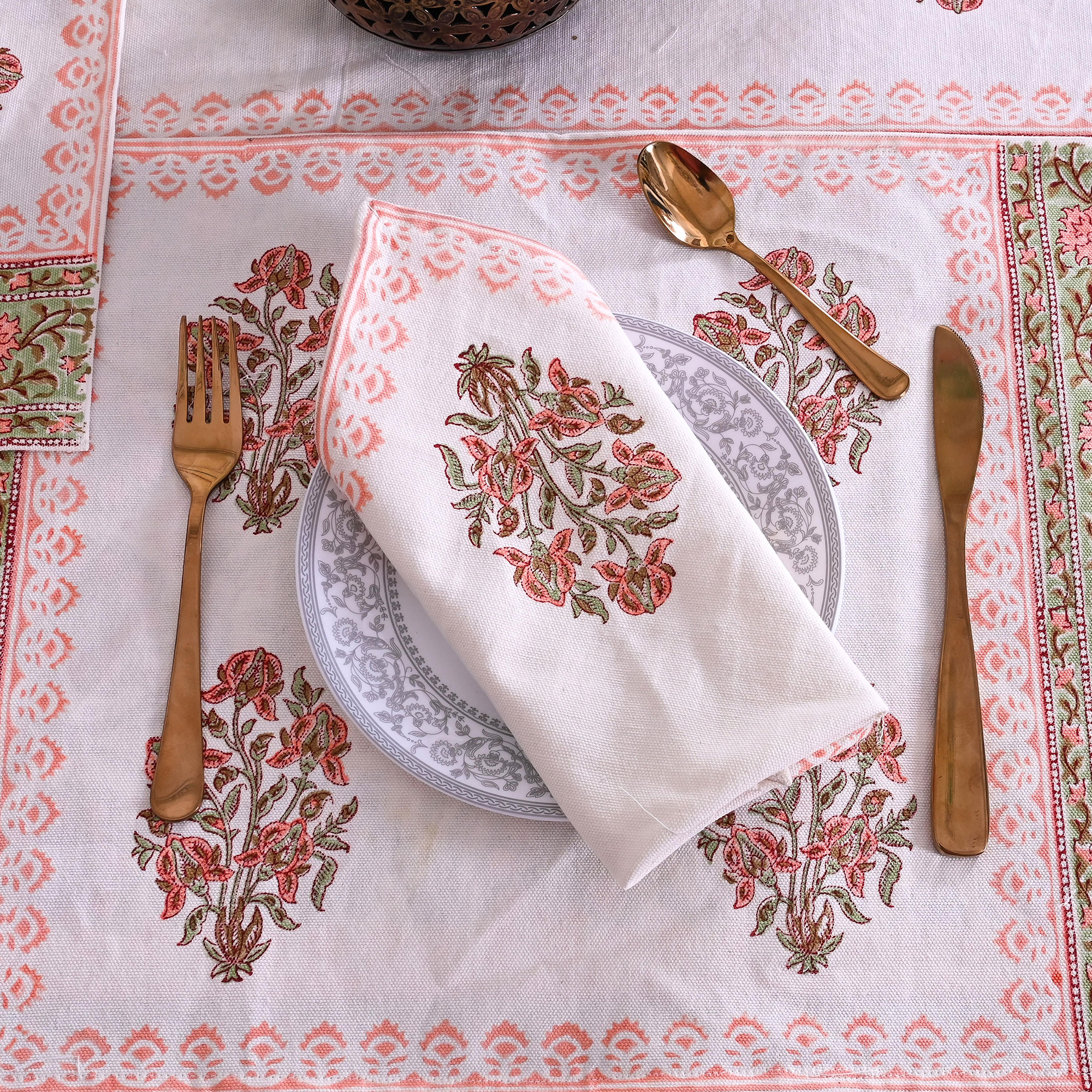 Table Linen Design - Peachy Pink