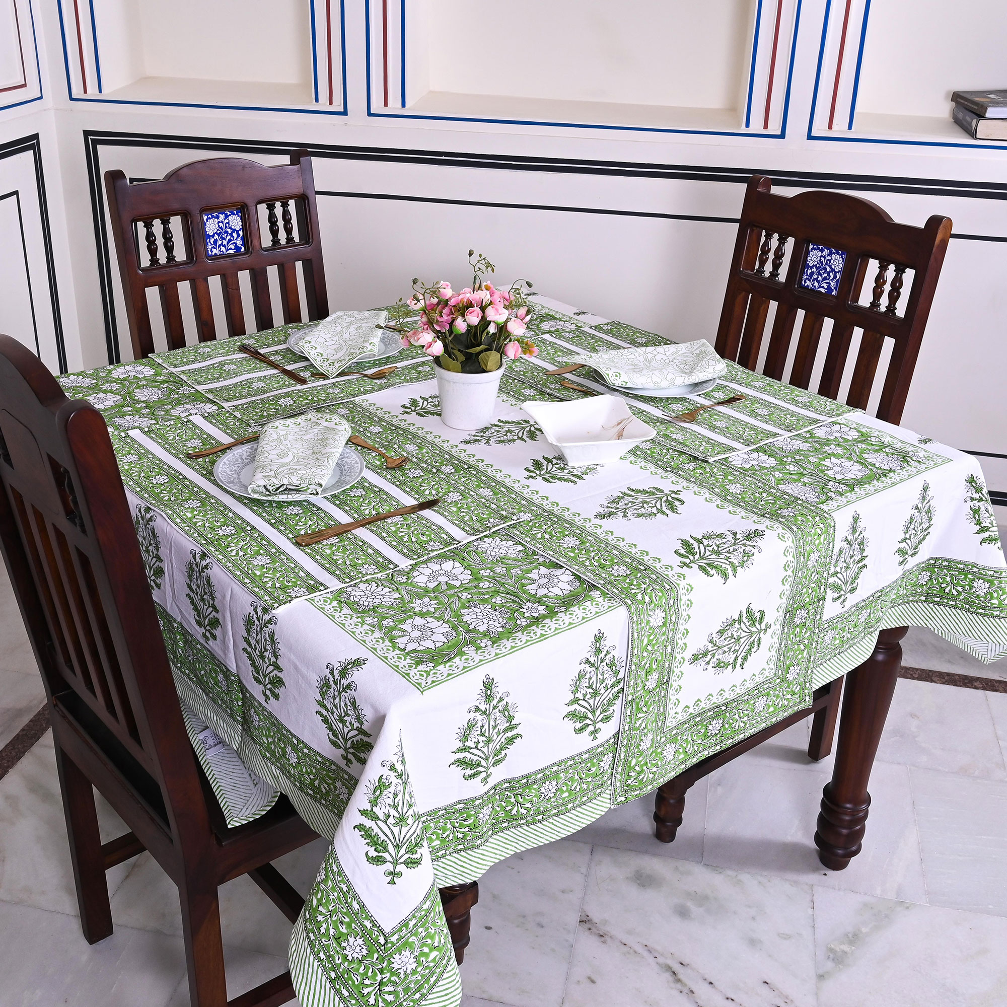 Table Linen Design - Green Serenity