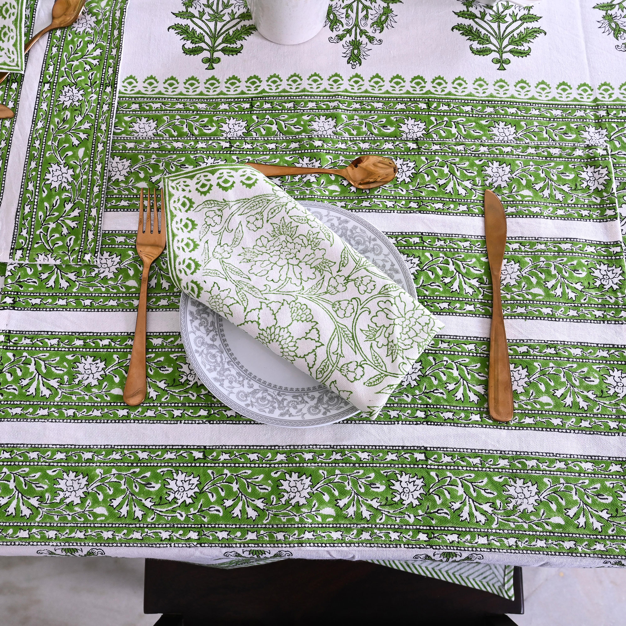 Table Linen Design - Green Serenity